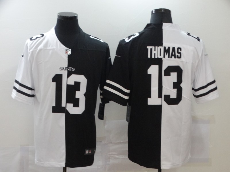 Men's New Orleans Saints Michael Thomas #13 Black/White Jersey